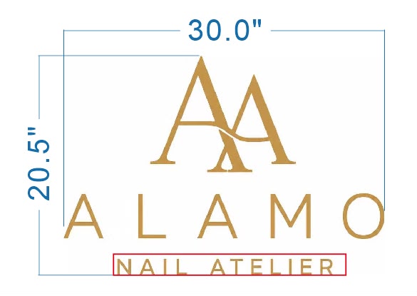 Custom 3D Gold Metal Backlit Sign For Boldbayar