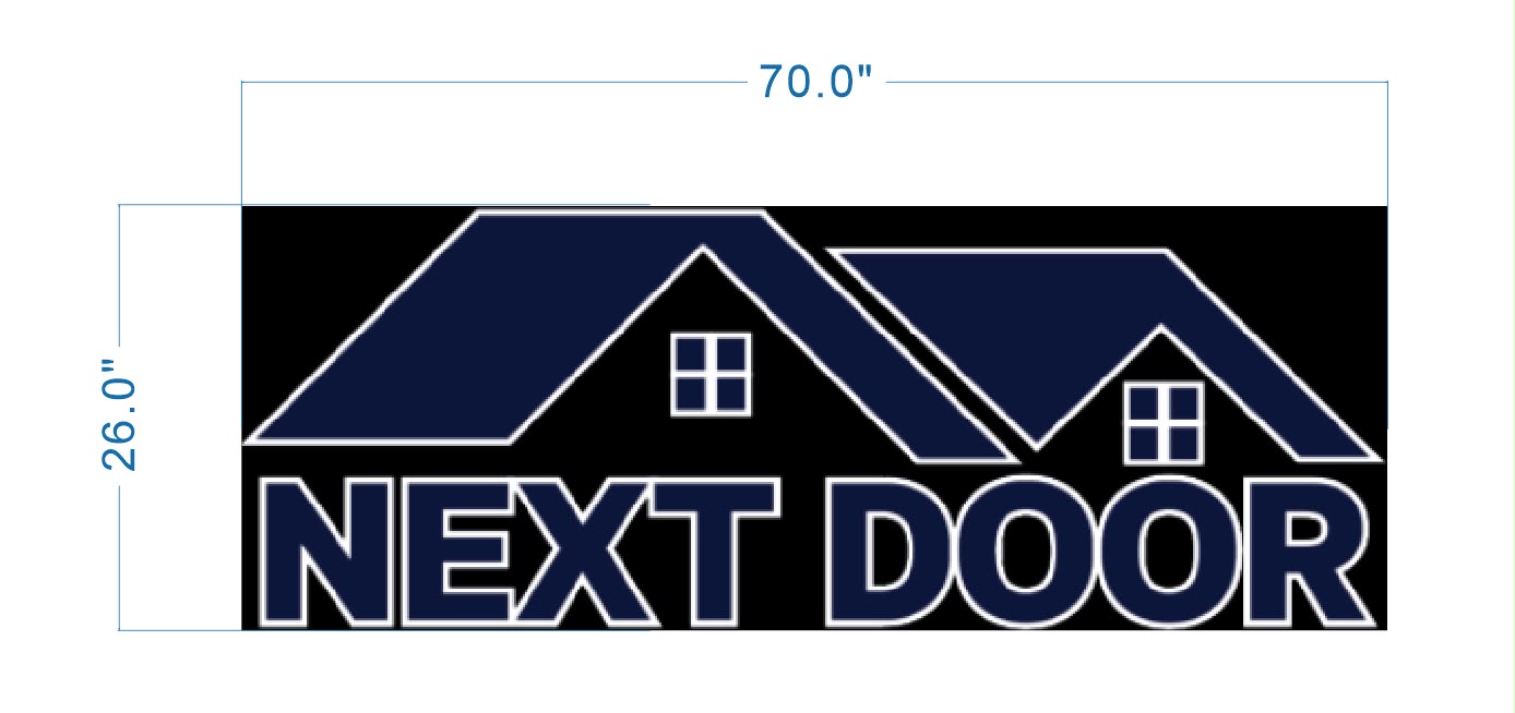 Custom Gold Metal Backlit Sign For Alex