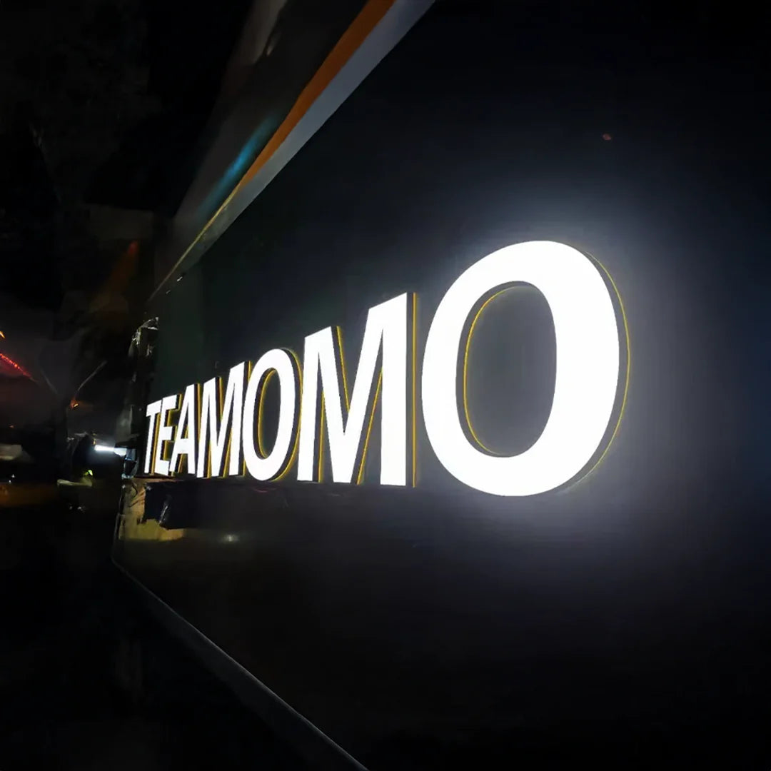 Illuminated Metal Backlit Sign