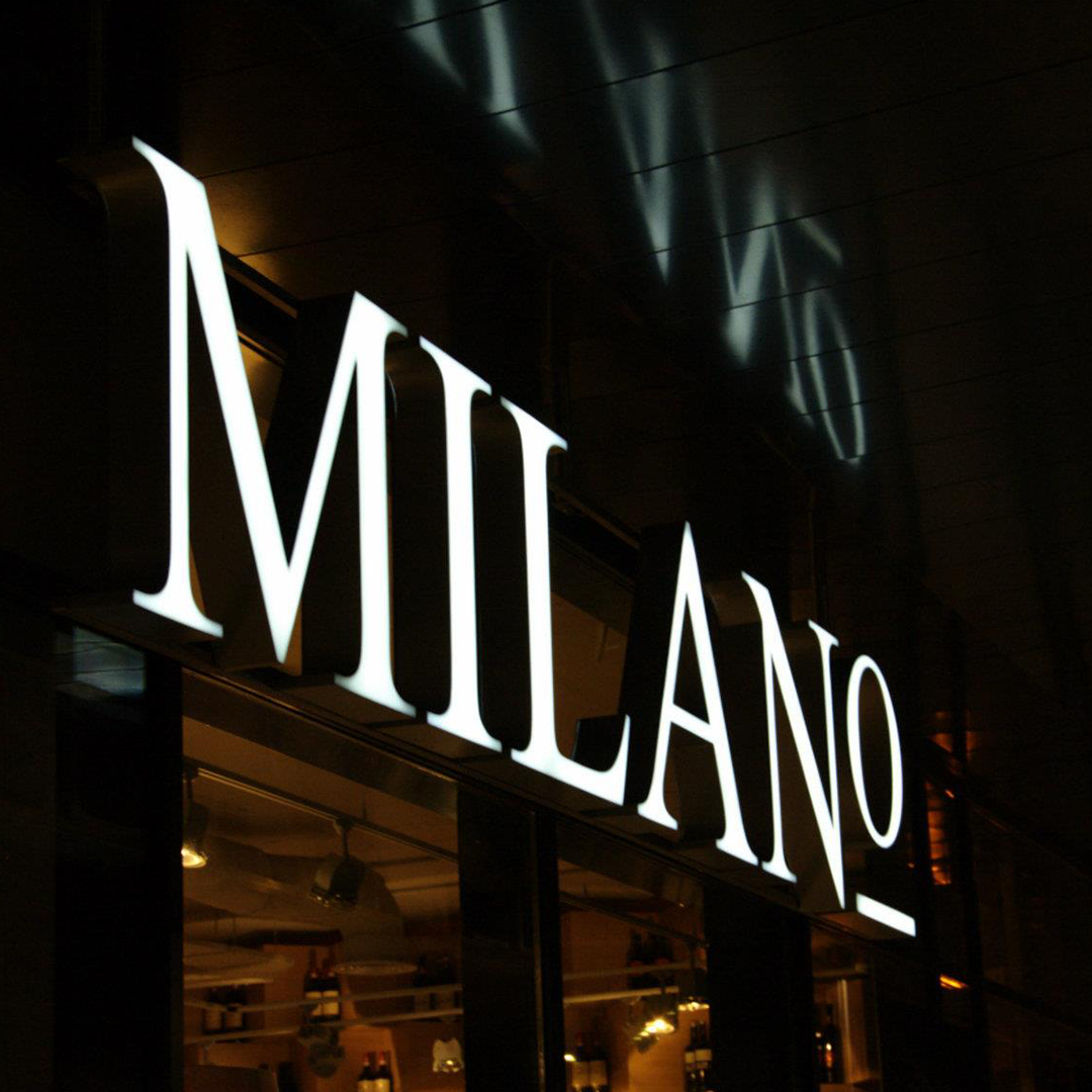 Elegant Metal Frontlit Signs