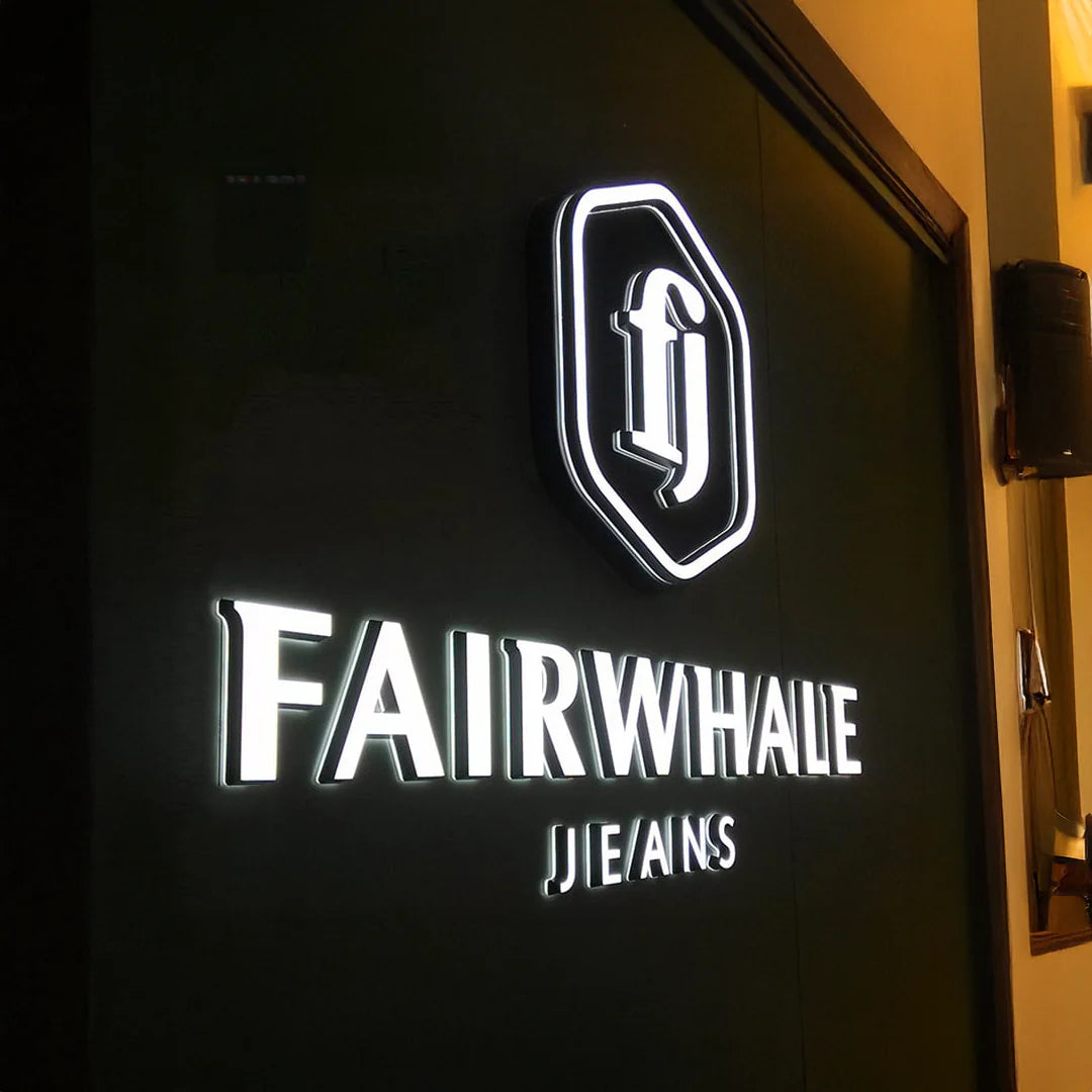 Illuminated Metal Backlit Sign