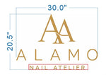 Custom 3D Gold Metal Backlit Sign For Boldbayar