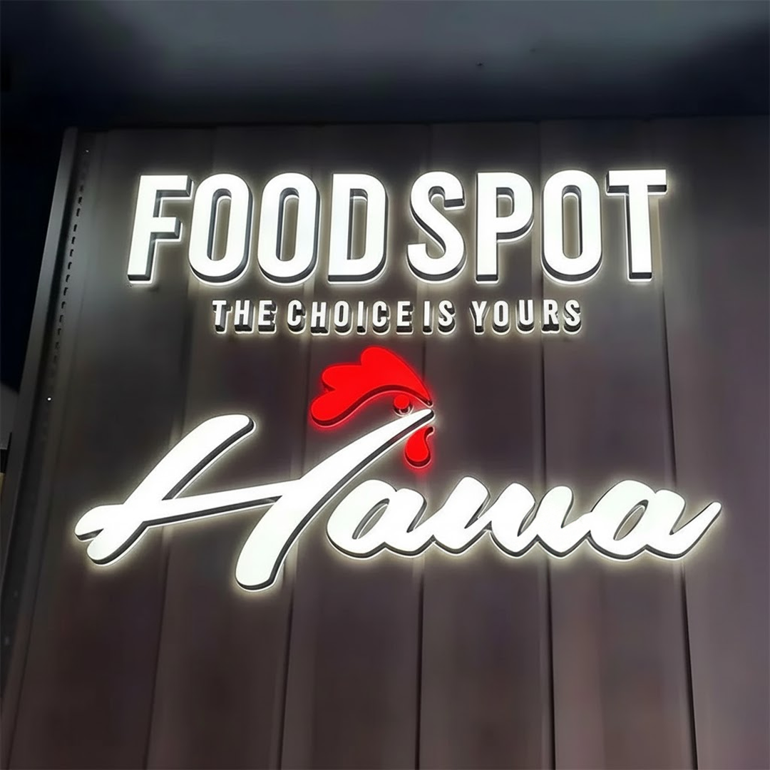 Frontlit Backlit Sign