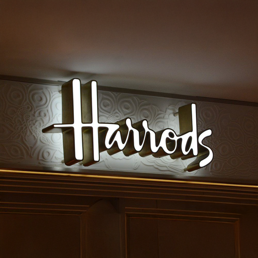 Illuminated Metal Backlit Sign