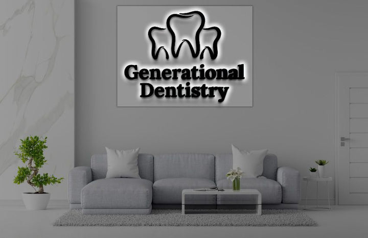 Custom 3D Metal Backlit Sign with Acrylic Plate For Scott