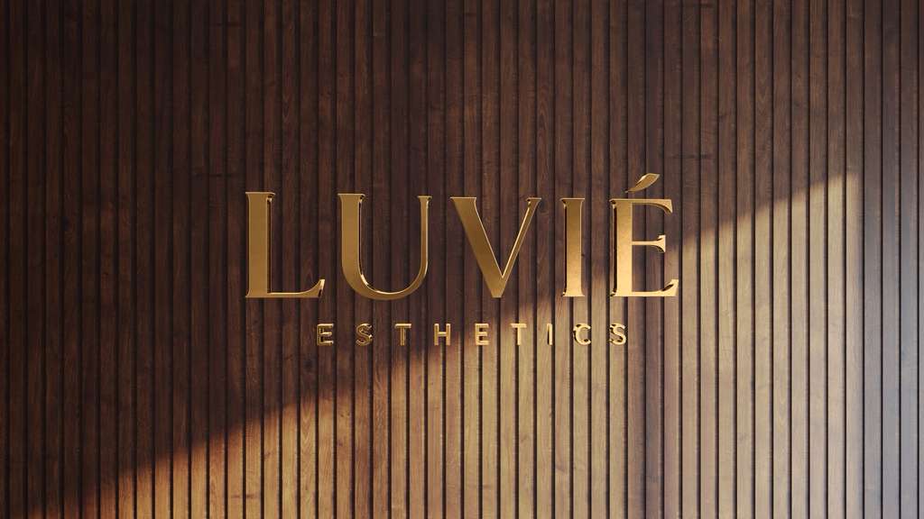 Custom 3D Gold Metal Sign For Luciana