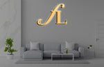 2 Custom 3D Gold Metal Backlit Signs For Eva
