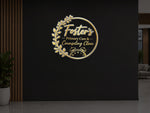 3D Gold Metal Backlit Sign For Sharon