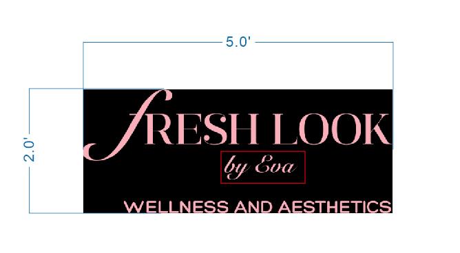 2 Custom 3D Gold Metal Backlit Signs For Eva