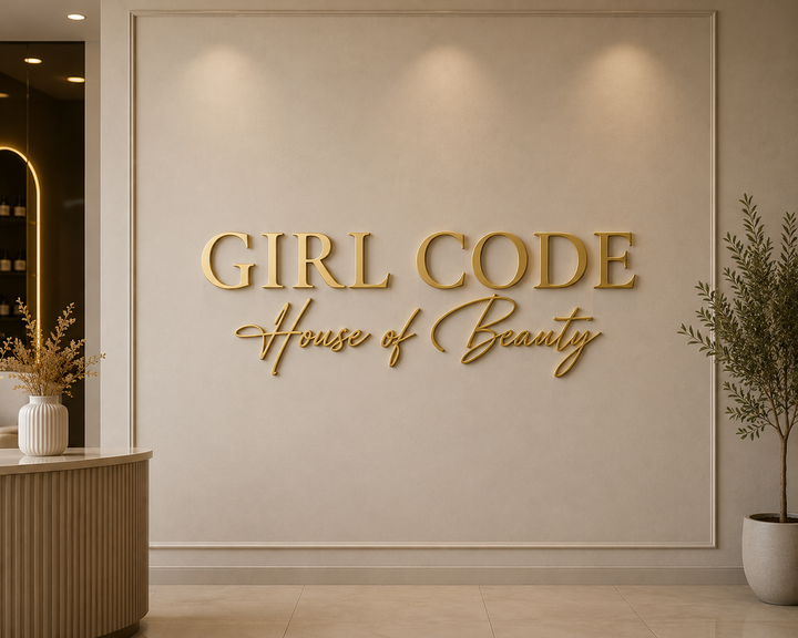 Custom 3D Gold Metal Sign For Nicole