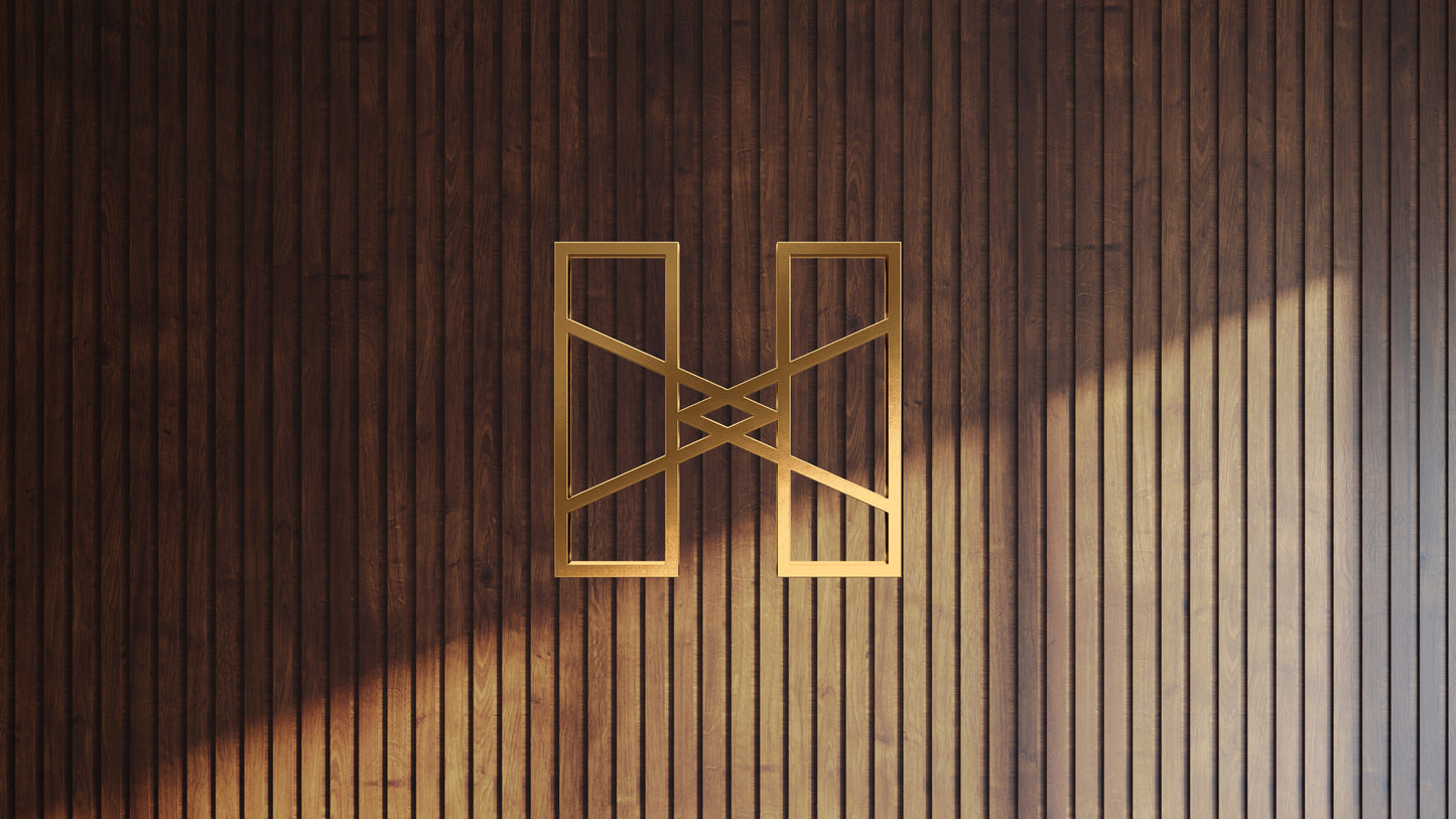 Custom 3D Gold Metal Sign For Mamadaugh