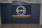 Custom 3D Backlit Sign With Metal Backboard LaMenta