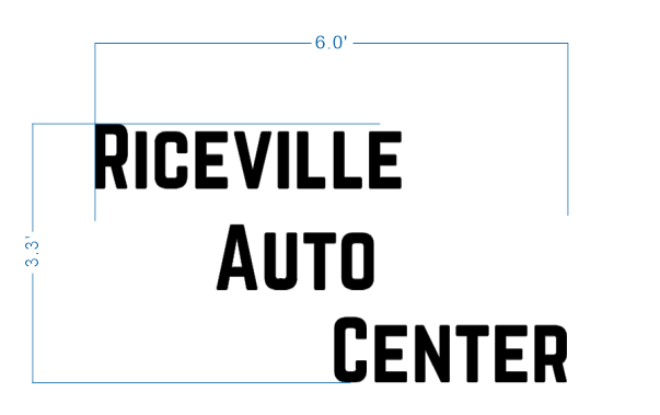 Custom 3D Metal Backlit Sign For Riceville Auto Center