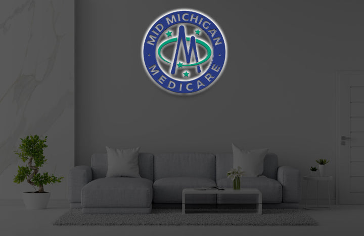 Custom 3D Acrylic Backlit Sign For David