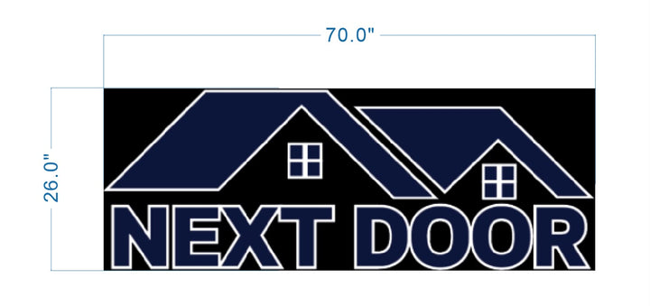 Custom Gold Metal Backlit Sign For Alex