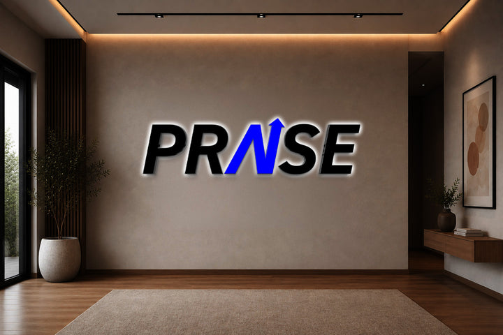 Custom 3D Acrylic Backlit Sign For Manny