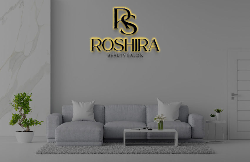 Custom 3D Acrylic Backlit Sign For Roshira