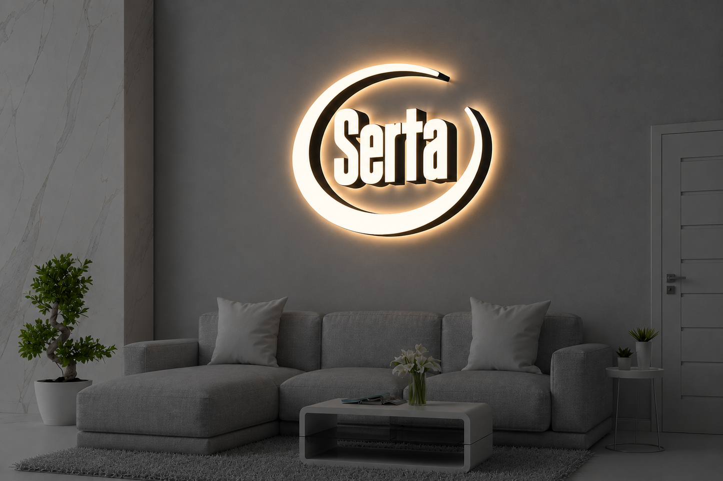 4 Custom Frontlit & Backlit Signs For Doug