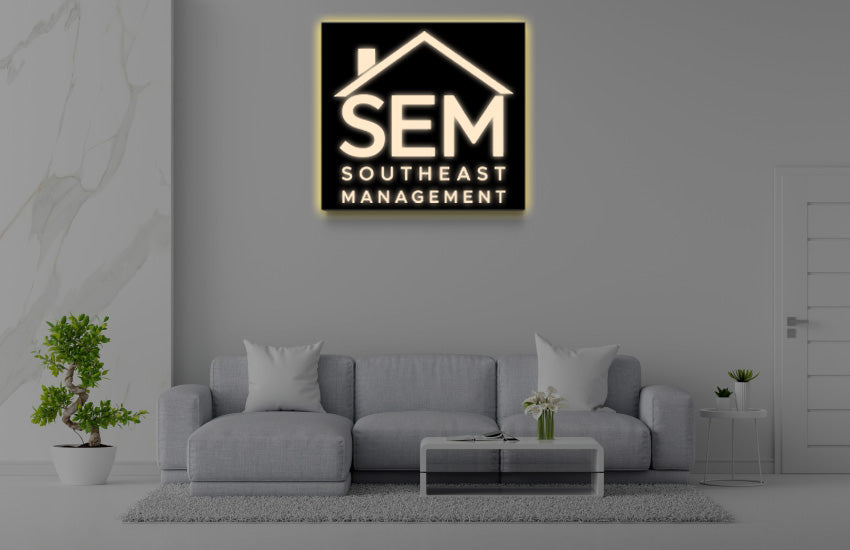 Custom Metal Routed Lightbox Sign For Nicole