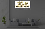 Custom 3D Acrylic Backlit Sign With Acrylic Backplate For Jeanette