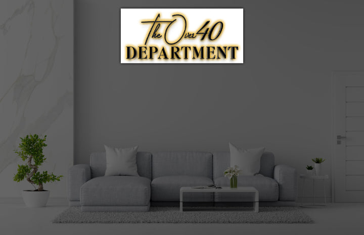 Custom 3D Acrylic Backlit Sign With Acrylic Backplate For Jeanette