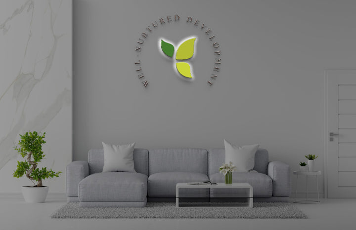 Two Custom 3D Acrylic Backlit Signs For Mary
