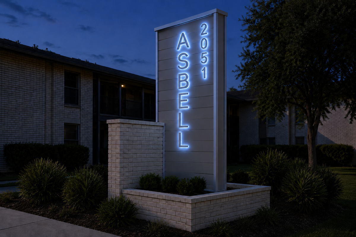 Two Custom 3D Backlit Signs For Jason